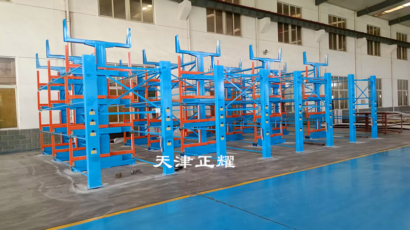 角鋼型鋼槽鋼工字鋼圓鋼鋼管立體擺放伸縮式懸臂架