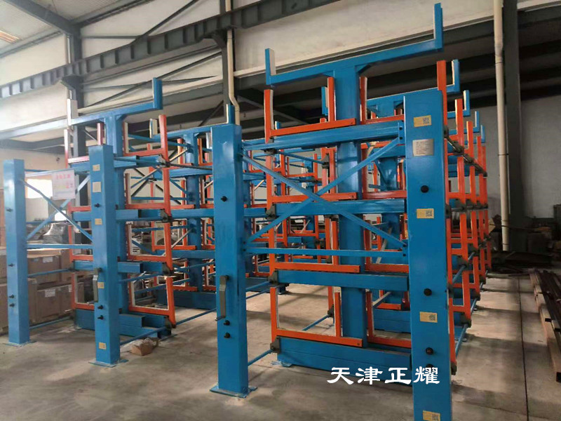 角鋼型鋼槽鋼工字鋼圓鋼鋼管立體擺放伸縮式懸臂架