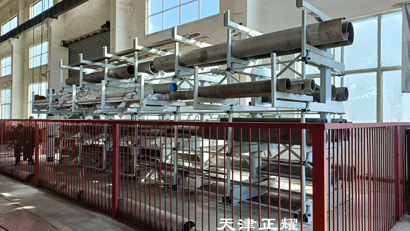 伸縮式管材堆放架擺放種類多整齊清晰省空間存取便捷