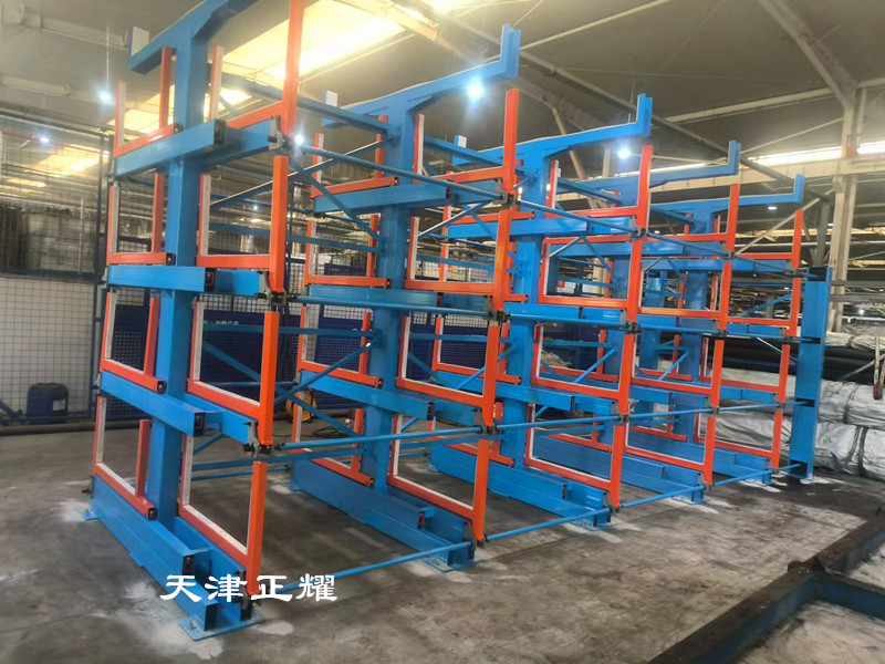 伸縮式管材貨架立體存儲節省空間方便存取找料