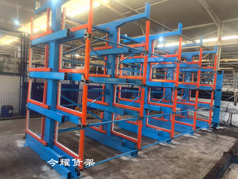 伸縮式管材貨架立體存儲節省空間方便存取找料