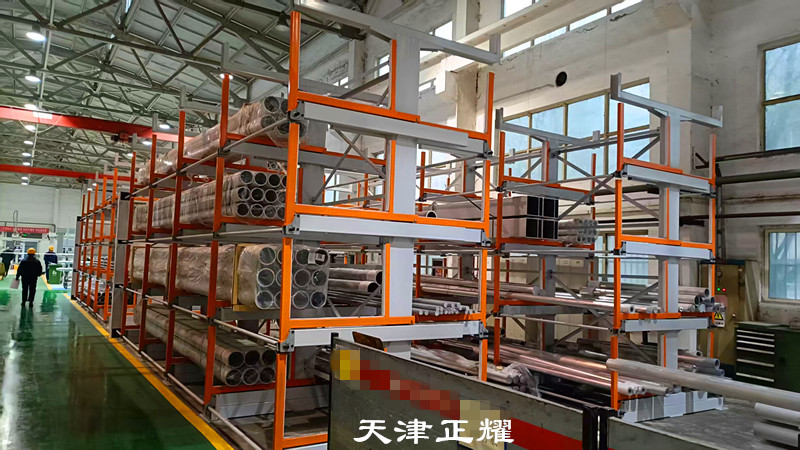 工字鋼鋁型材銅排管材棒料多層立體存儲伸縮式懸臂貨架