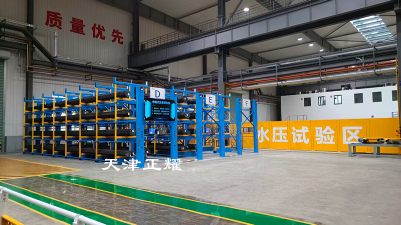 伸縮式懸臂貨架科學高效存儲鋼管棒材型材銅排軸