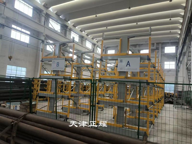 鋼管種類多分類擺放新方式伸縮式懸臂貨架省地好找料