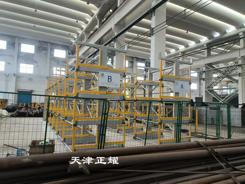 鋼管種類多分類擺放新方式伸縮式懸臂貨架省地好找料