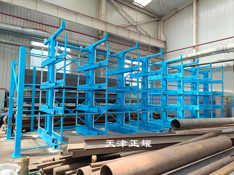 6米伸縮式管材貨架立體存儲(chǔ)省空間方便存取找料盤(pán)點(diǎn)