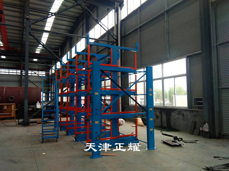 伸縮式懸臂圓鋼存放架多層分類擺放整齊省地方便存取