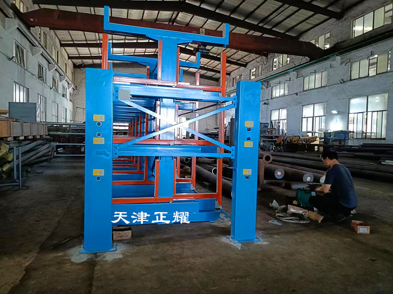 伸縮式型材分類存放架省空間整齊清晰方便找料盤點(diǎn)